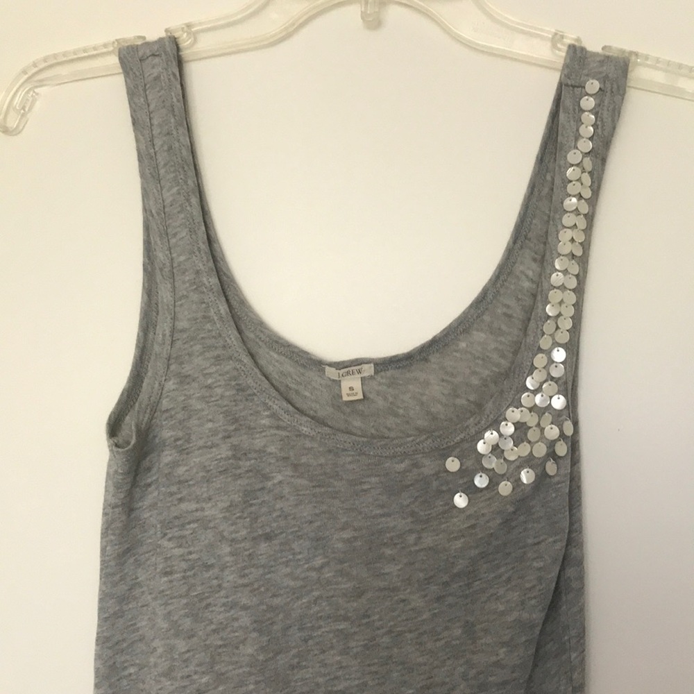 J. Crew Mother-of-Pearl Sequined Tank
